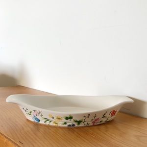 Spring Song - Vintage Japan Oval Eared Dish